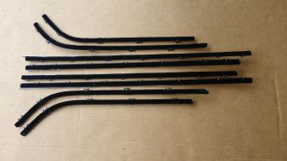 63-66 DART 2 DOOR HARDTOP COMPLETE SET BELT WEATHERSTRIPS (FUZZIES)