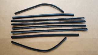 64-66 BARRACUDA FASTBACK COMPLETE SET BELT WEATHERSTRIPS (FUZZIES)