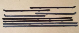 67-69 BARRACUDA NOTCHBACK COMPLETE SET  BELT WEATHERSTRIPS (FUZZIES)