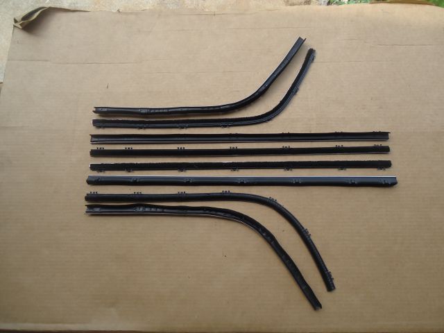 67-69 BARRACUDA FASTBACK COMPLETE SET BELT WEATHERSTRIPS (FUZZIES)