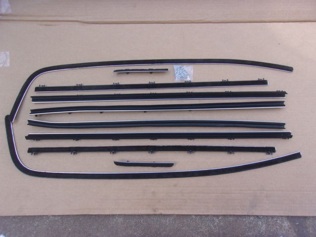 1967 Charger Belt Weatherstrip Catwhisker Set