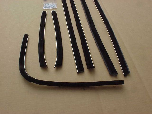 1973 1974 Satellite Road Runner Belt Weatherstrip Catwhisker Set