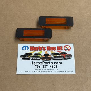 1968-1969 DODGE CHARGER HOOD SIGNAL LENSES