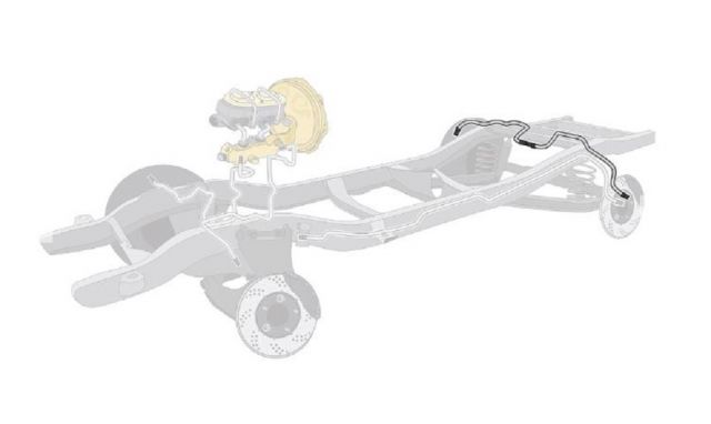 REAR AXLE BRAKE LINES 1960