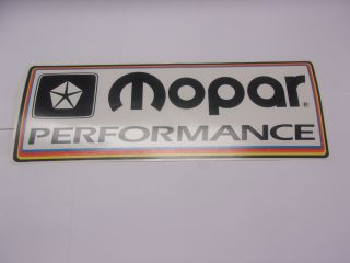 MOPAR PERFORMANCE WHITE DECAL