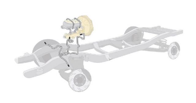 1968 - 1970 B-BODY FRONT DISK BRAKE HARD LINE SET