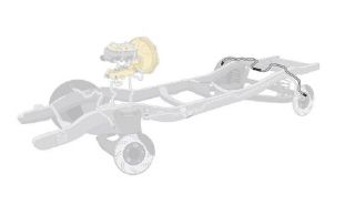 1968 - 1969 B-BODY REAR AXLE BRAKE LINE WITH DANA AXLE