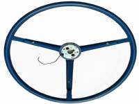 67-69 B&A BODY BLUE PLASTIC STEERING WHEEL