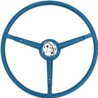 70 A&B BODY BLUE PEBBLE GRAIN STEERING WHEEL