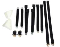 70 E BODY HARDTOP BUCKET BLACK SEAT BELT SET