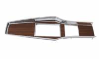 1969-71 A-body Diecast Woodgrain 4 Speed Console Top Plate