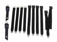 68-69 A BODY BLACK SEAT BELT SET BENCH SEAT