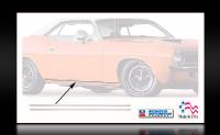 1970-71 Dodge Challenger Rocker Panel Moldings