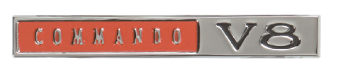 1966 1967 PLYMOUTH COMMANDO V8 EMBLEM